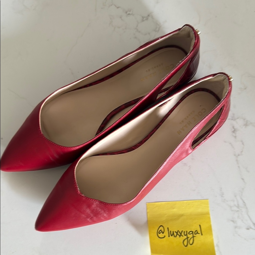 Cole Haan Women's Vibrant Red Flats